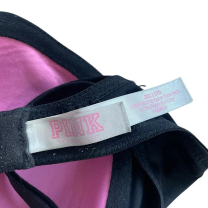 PINK Victoria's Secret Black Wear Everywhere Lightly Lined Bra