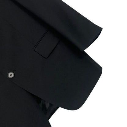 Joseph Abboud Vintage Mens Black Three Button Down Wool Blazer Suit Coat