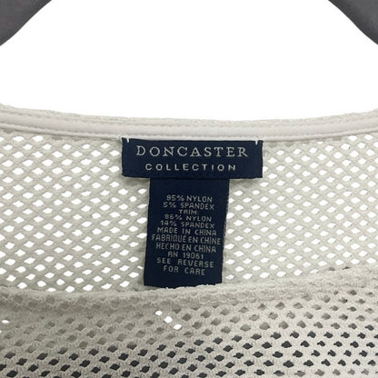 Doncaster White Cutout Mesh Long Sleeve Top