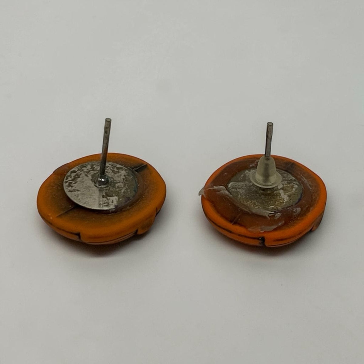 Jack O' Lantern Pumkin Stud Earrings