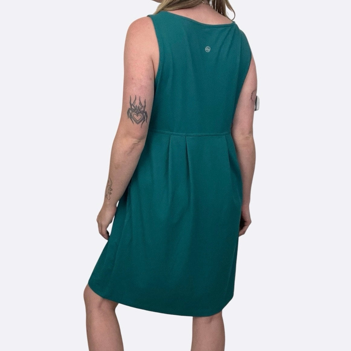 Eddie Bauer Teal Active A-Line V-Neck Mini Dress