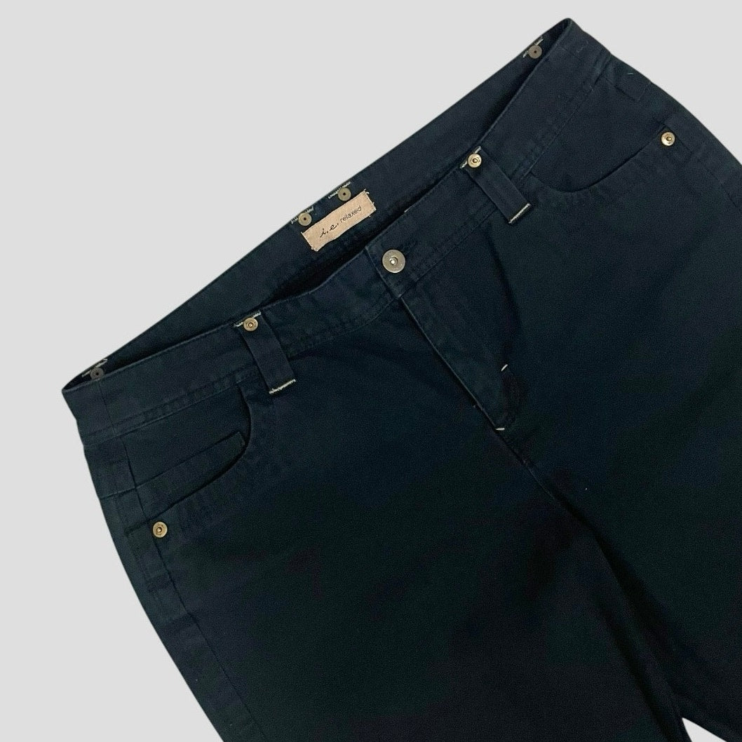 I.E. Relaxed Black Flare Jeans
