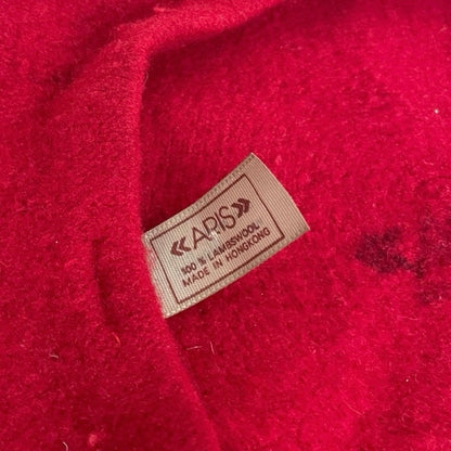 Aris Vintage Pure Wool Red Beret
