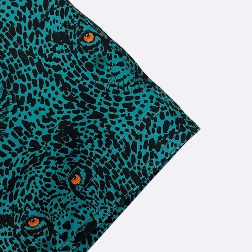 NWOT Shredly Teal Leopard Print Active Shorts