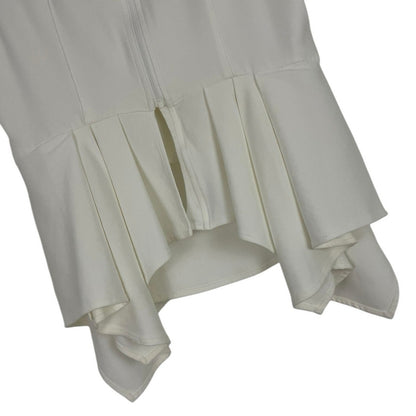 Doncaster White Asymmetrical Tank Top Blouse