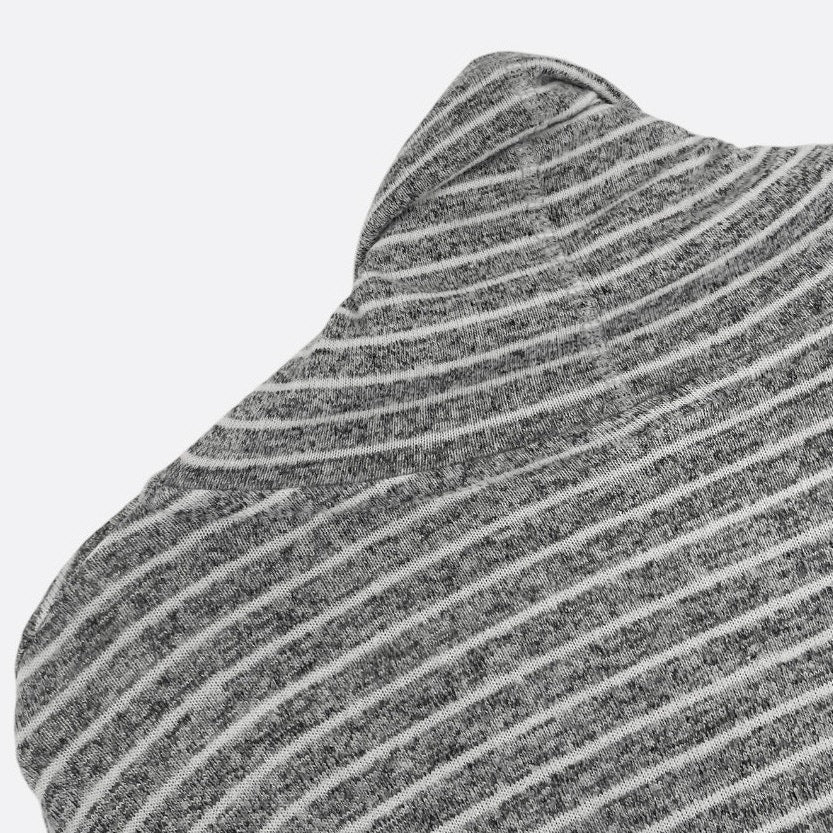 Boxercraft Grey Striped Cowl Neck Sweatshirt