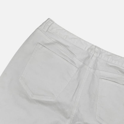 Talbots White Stretch Ankle Cropped Pants