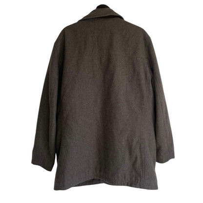 London Fog Vintage Brown Wool Heavy Coat