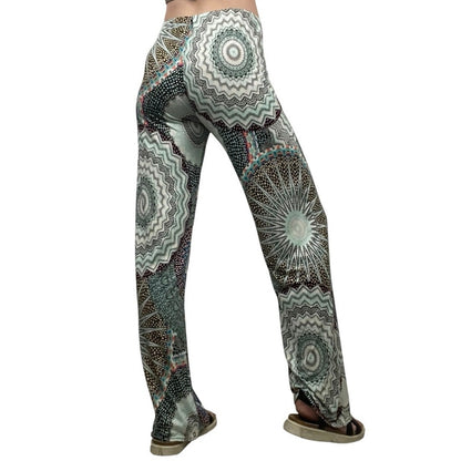 Au Soleil De St. Tropez Colorful Mandala Print Boho Pants