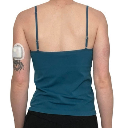 Valerie Stevens Teal Lace Trim Camisole