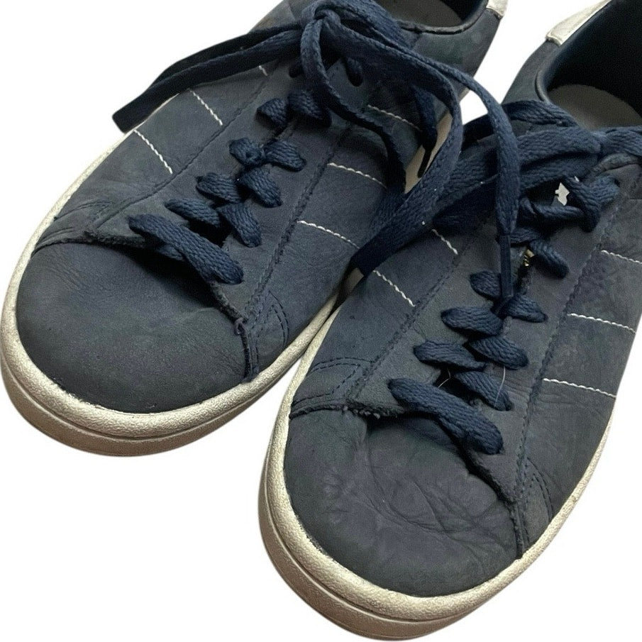 Adidas Mens Navy Blue & White Campus 00s Leather Low Top Sneakers