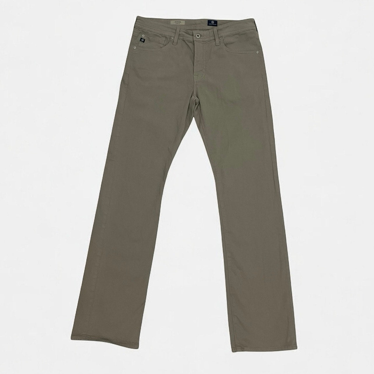 AG Adriano Goldschmied Beige The Protege Straight Leg Pants