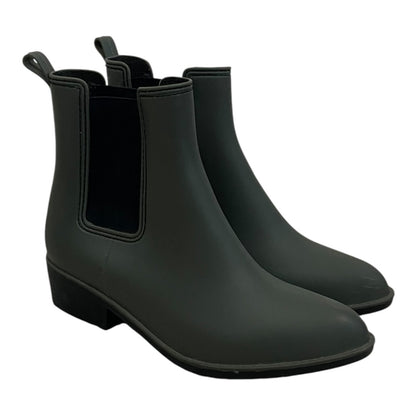 Urban Outfitters Olive Green Matte Rubber Chelsea Rain Boots