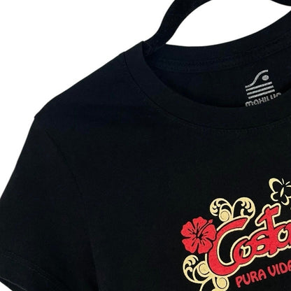 Mahilua Costa Rica Pura Vida Black Short Sleeve Graphic Tee