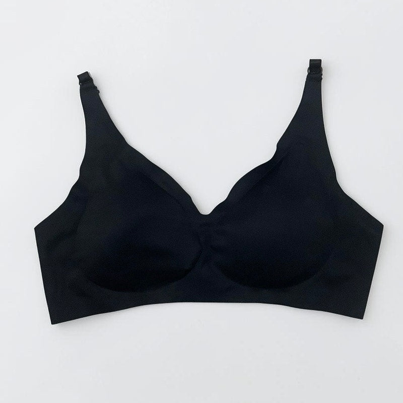 Black Seamless Padded Comfort Bra