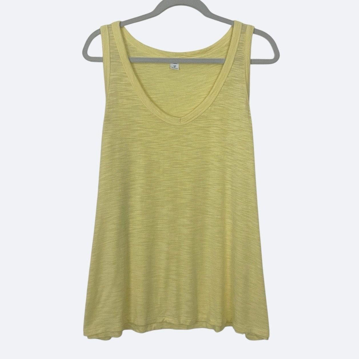 Old Navy Yellow Luxe V-Neck Tank Top