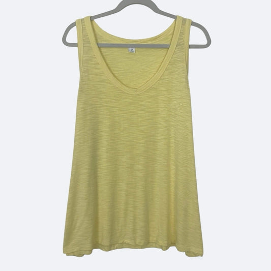 Old Navy Yellow Luxe V-Neck Tank Top