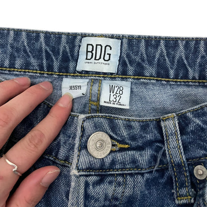 BDG Jessye Two Tone Paneled Patchwork High Rise Jeans