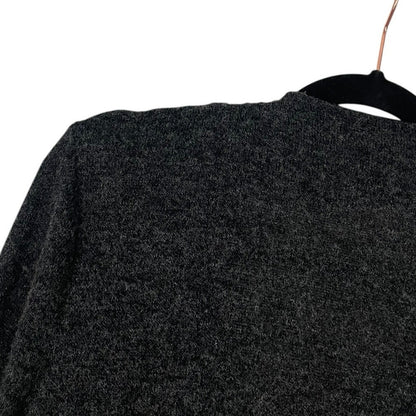Mod-O-Doc Soft Black Suede and Grey Knit Cardigan Sweater