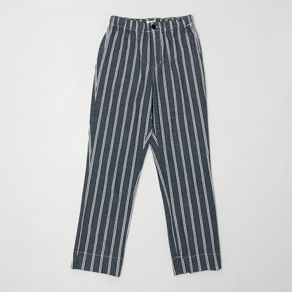 John Galt Blue & White Striped Trousers