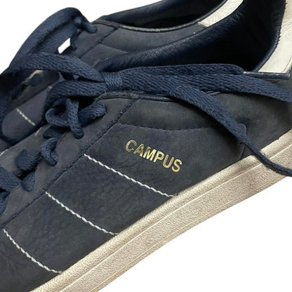Adidas Mens Navy Blue & White Campus 00s Leather Low Top Sneakers