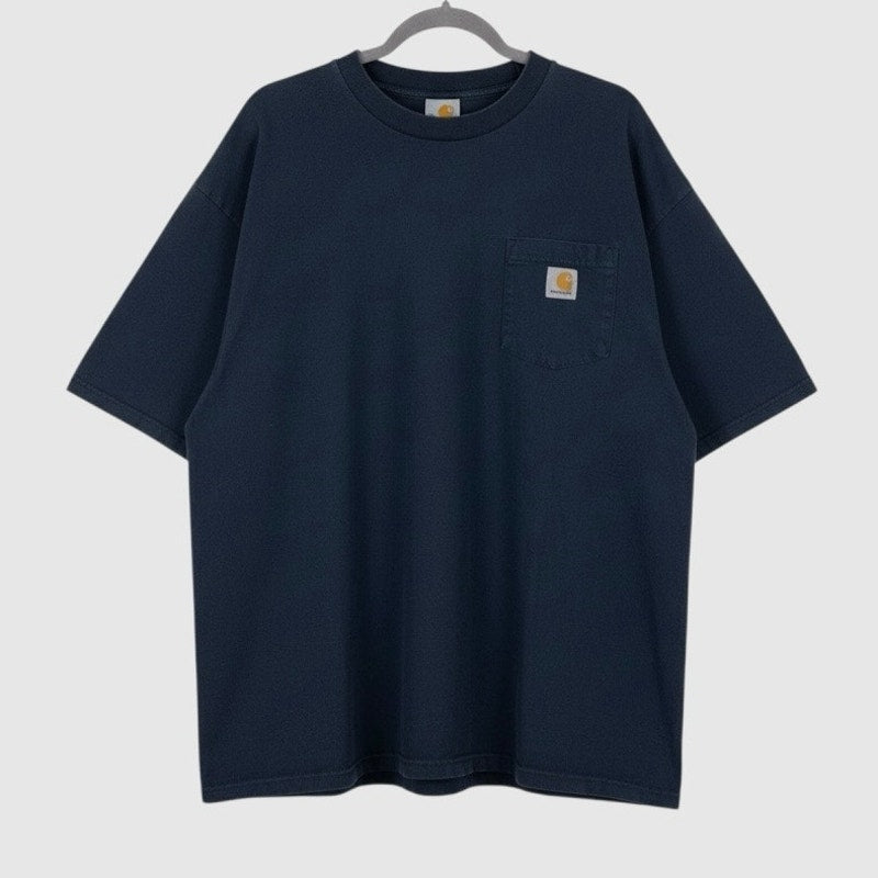 Carhartt Mens Navy Blue Short Sleeve Tee