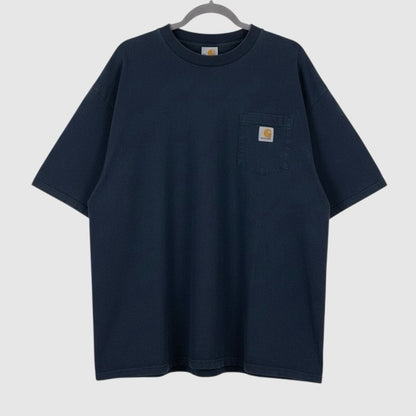 Carhartt Mens Navy Blue Short Sleeve Tee