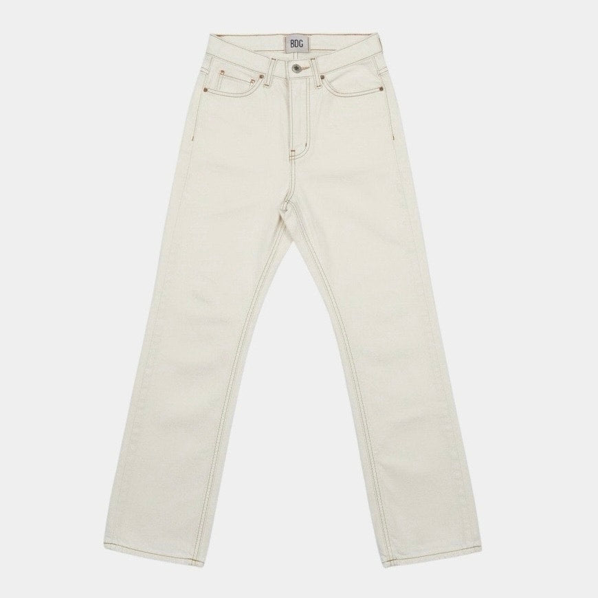 BDG Cream High Rise Cowboy Jeans