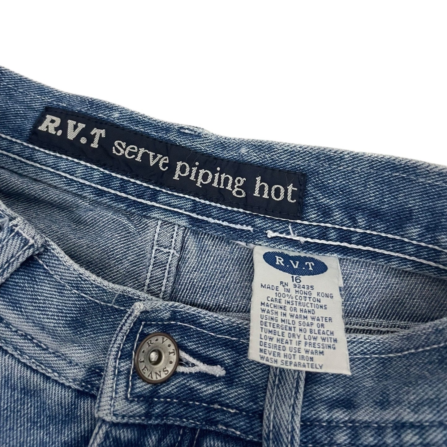 R.V.T Vintage Floral Embroidered Ankle Cropped Jeans