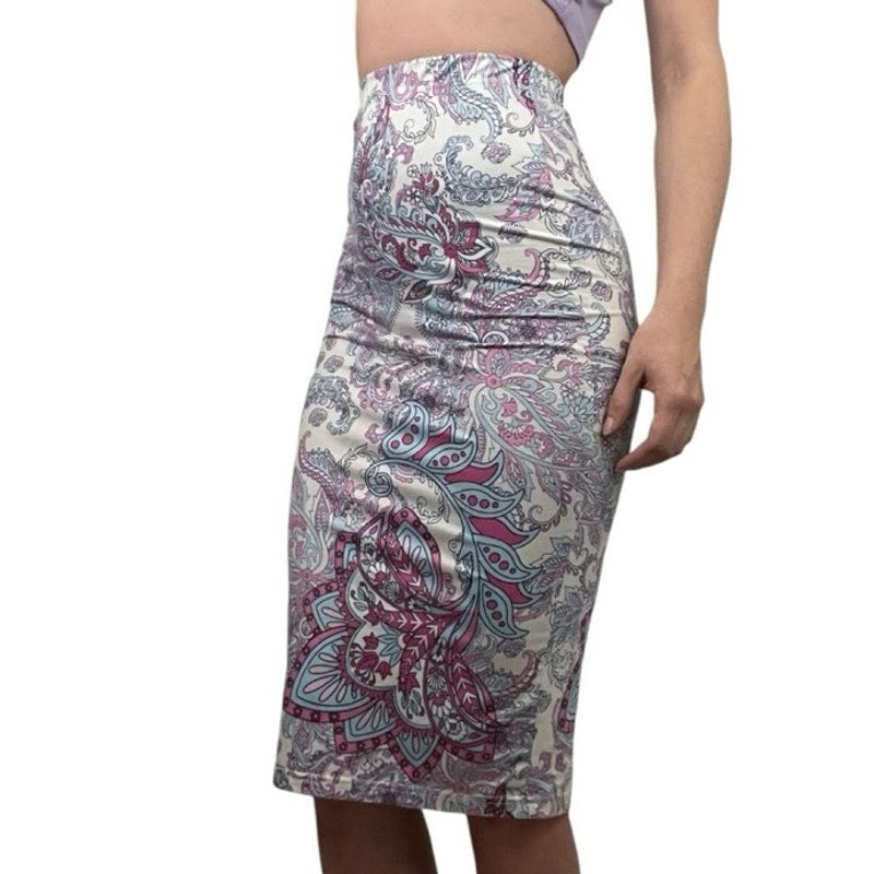 SHEIN Soft Boho Bodycon Midi Skirt