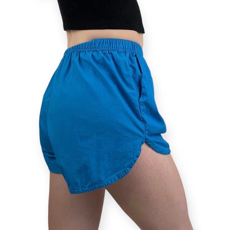 Collusion Bright Blue Casual Mini Shorts