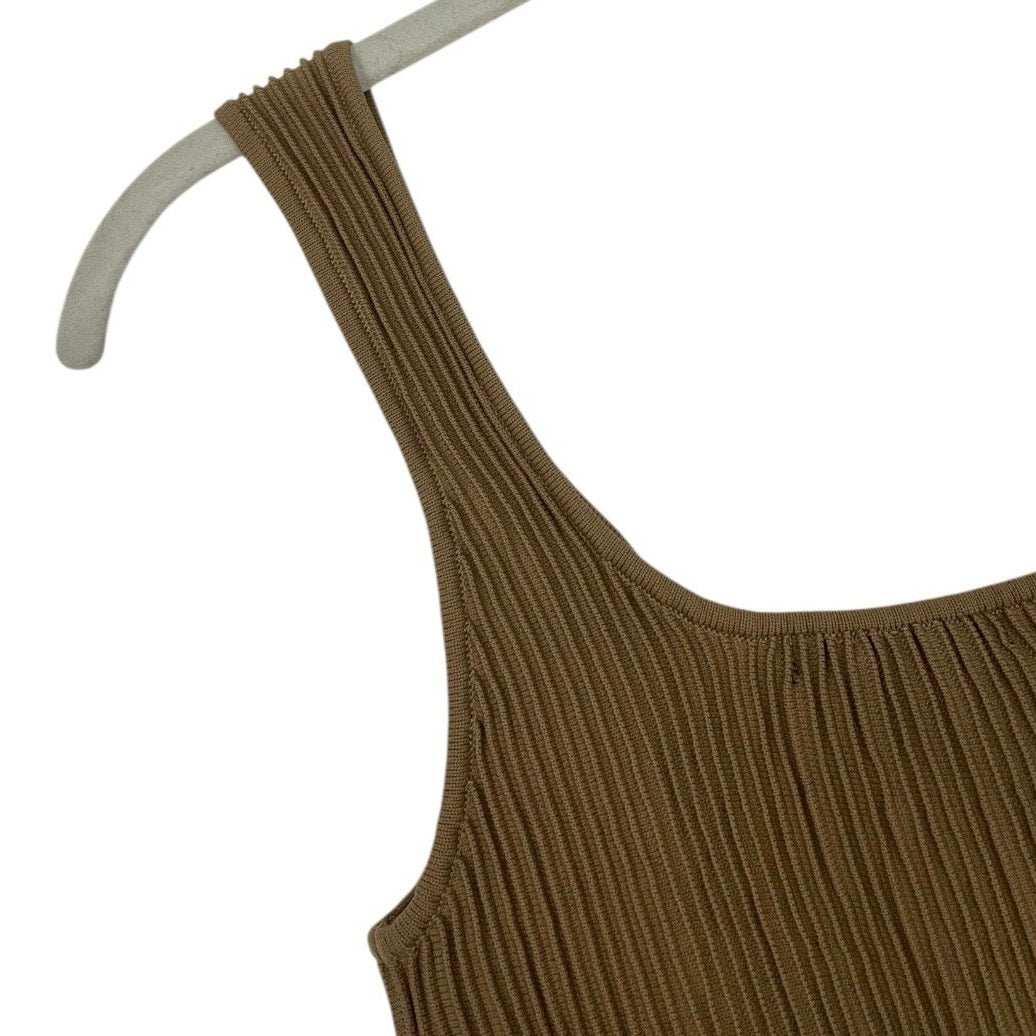 Forever 21 Beige Ribbed Tank Top