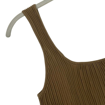 Forever 21 Beige Ribbed Tank Top