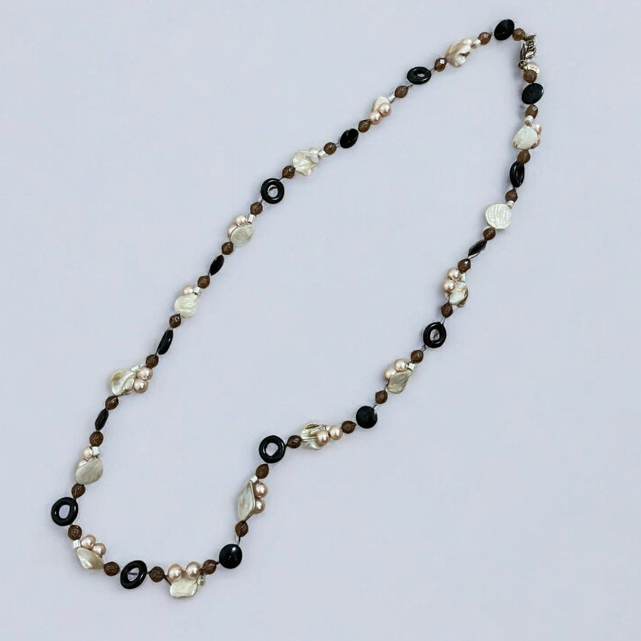 Cookie Lee Vintage Stone Beaded Statement Necklace