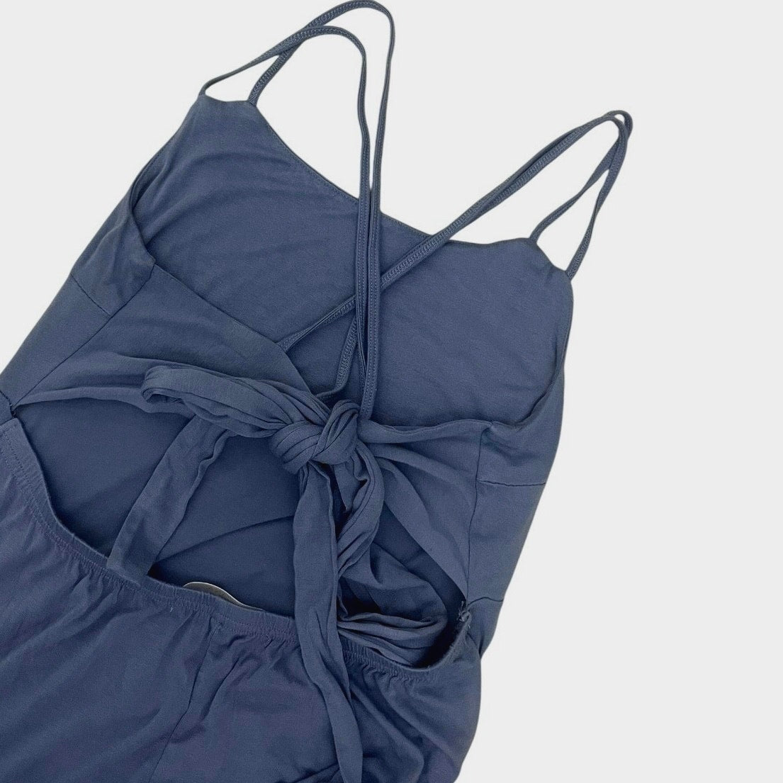 Lascana for Venus Dusty Blue Strappy Open Back Midi Dress
