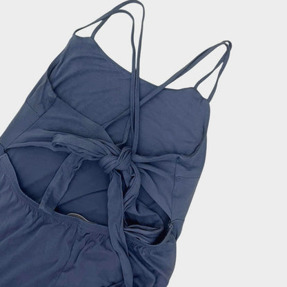 Lascana for Venus Dusty Blue Strappy Open Back Midi Dress