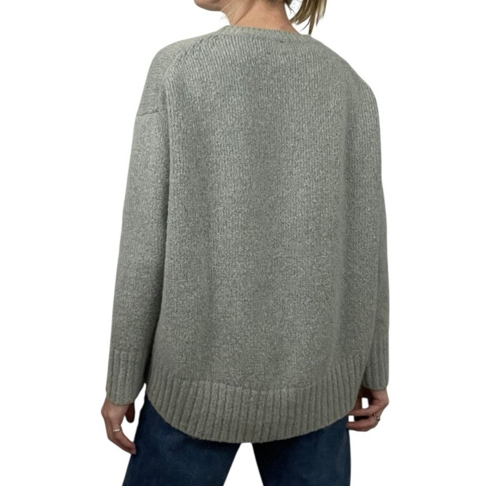 Zara Knit Grey Crewneck Sweater