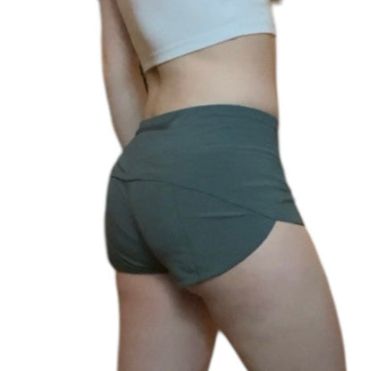 Lululemon Athletica Forest Green Active Mini Shorts