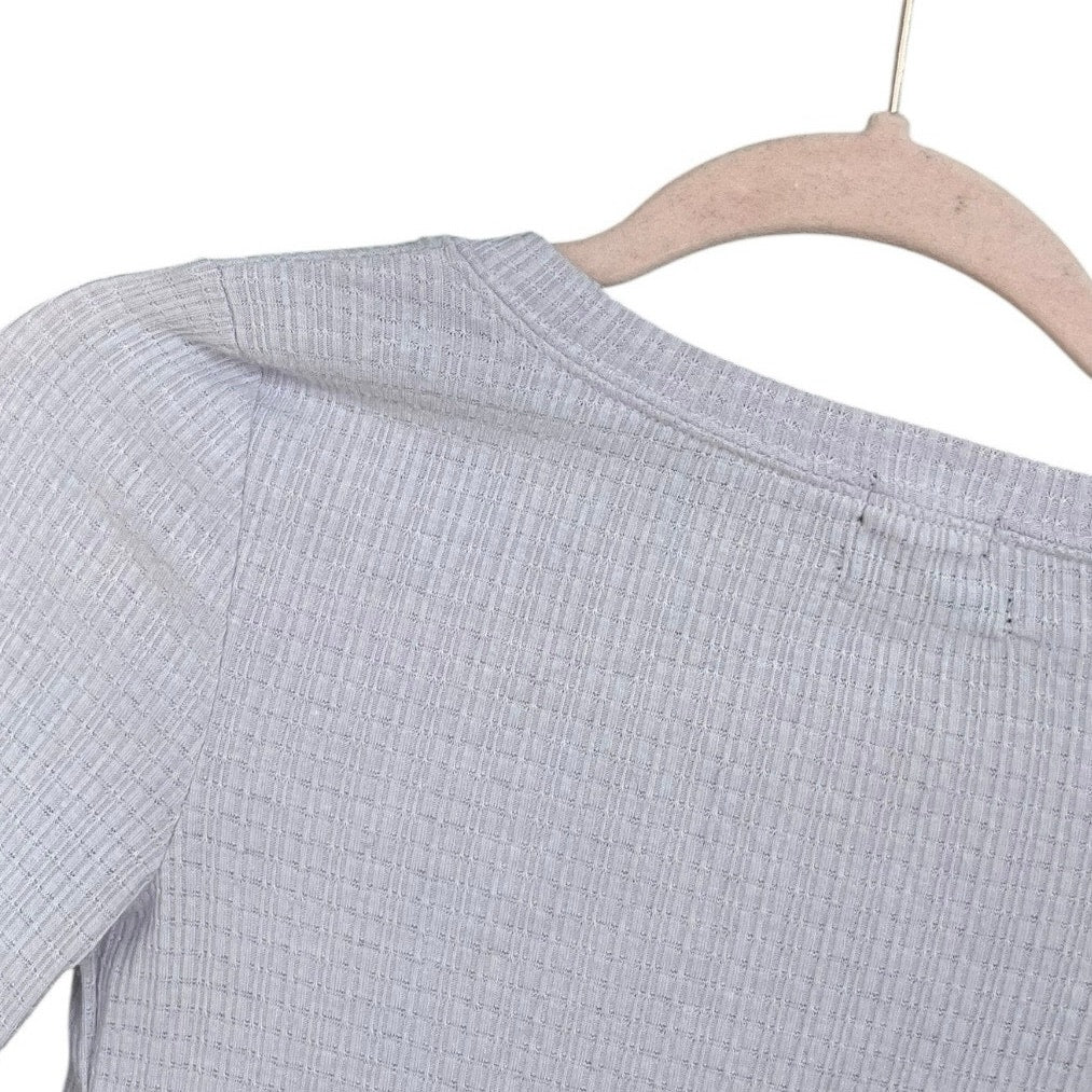 Out From Under Light Purple Waffle Long Sleeve Top