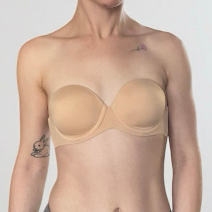 Cabernet Nude Strapless Underwire Push-Up Padded Bra