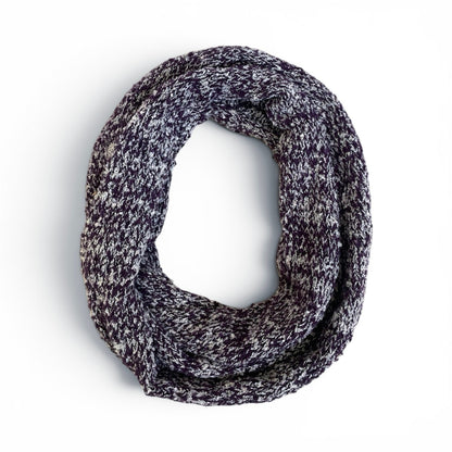 CALIA Dark Purple Chunky Knit Infinity Scarf