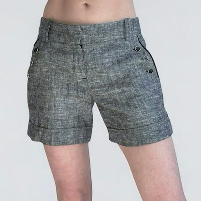 Darjoni Grey Mini Shorts