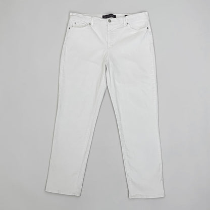 Gloria Vanderbilt White Boyfriend Jeans