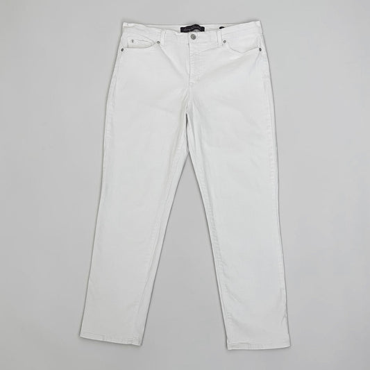 Gloria Vanderbilt White Boyfriend Jeans