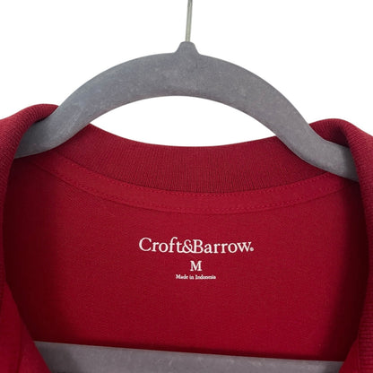 Croft & Barrow Red Short Sleeve Polo Shirt