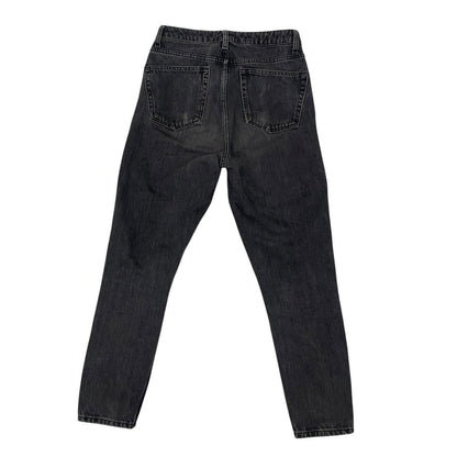 Topshop Black Moto Mom High Rise Jeans