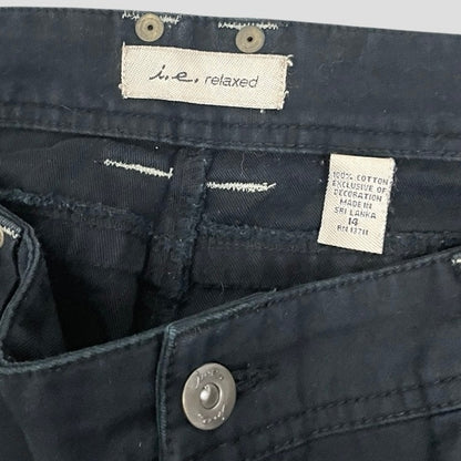 I.E. Relaxed Black Flare Jeans