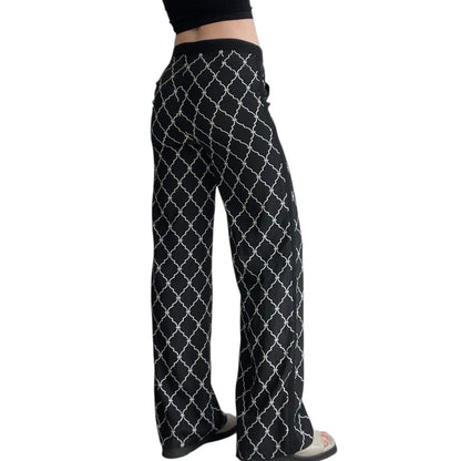 Poppylark Black & White Wide Leg Pants