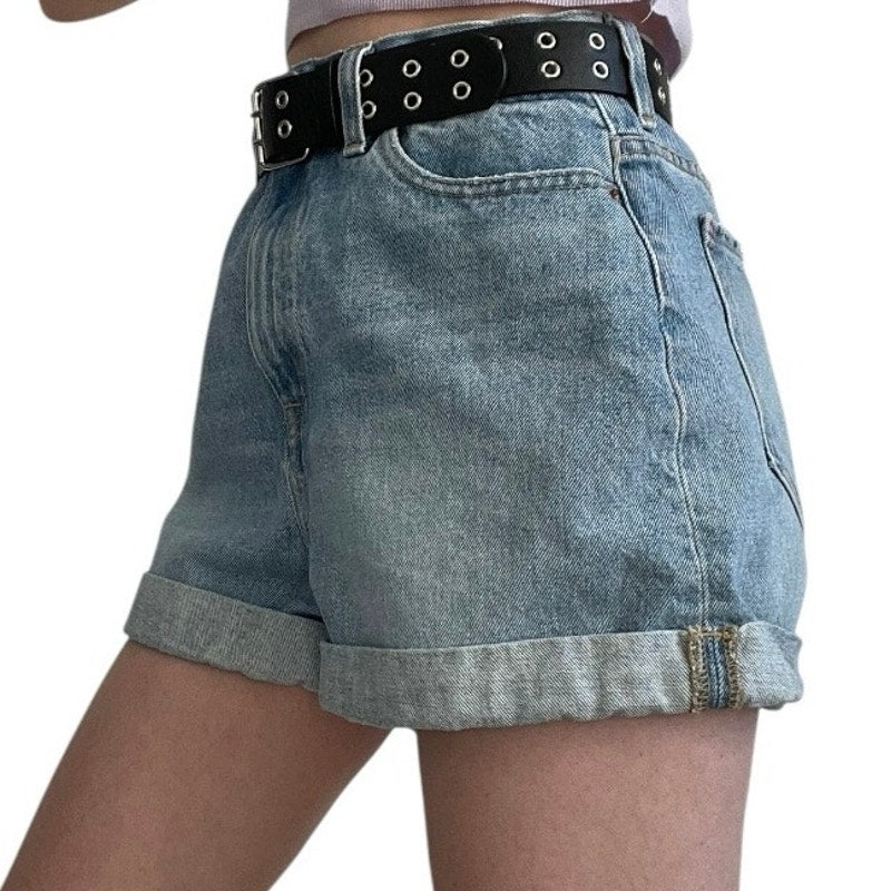 BDG Denim Mom High Rise Jean Mini Shorts