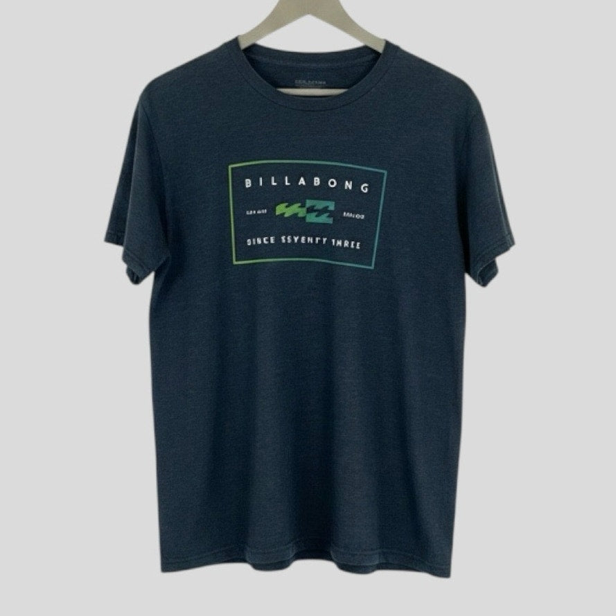Billabong Mens Grand Grey Since Seventy Three Graphic Tee